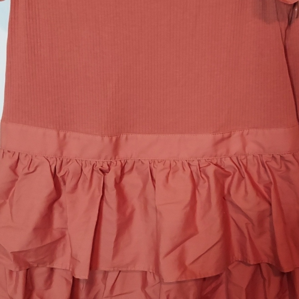 Ulla Johnson Hanna Tiered Ruffle Mini Dress Auburn - Picture 11 of 16